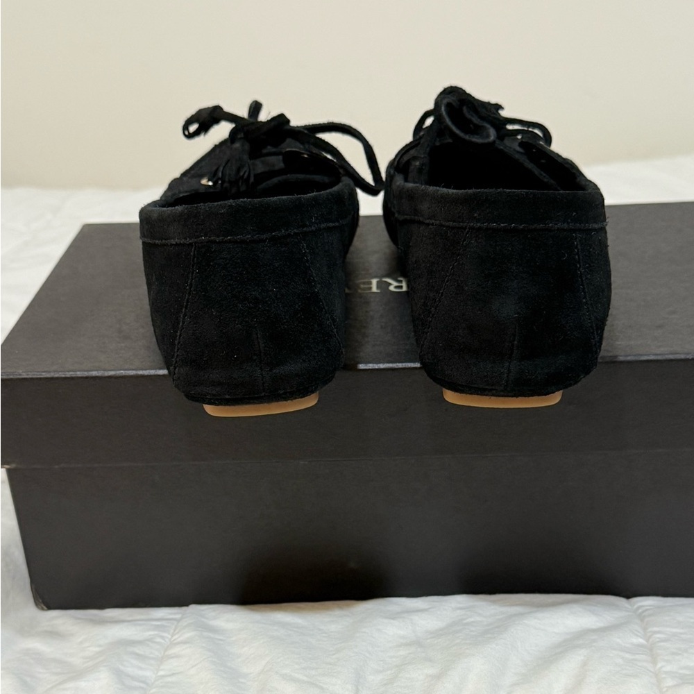 J Crew Black Driving loafers in suede CH318 NEW - Picture 4 of 6